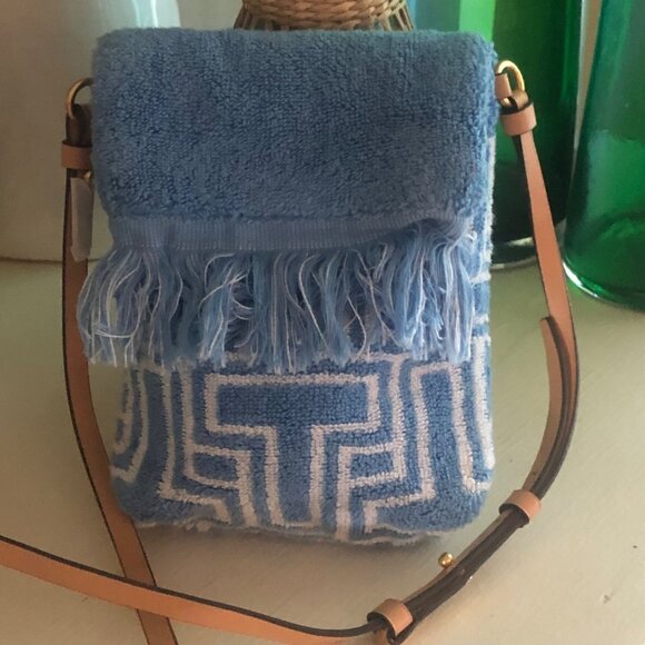 TORY BURCH T Phone Terry Cloth Phone Crossbody Bag - Picture 1 of 7